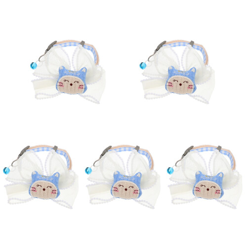 5Pcs Decorative Kitten Collar Wear-Resistant Cat Bow Tie Accessory 1