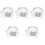 5Pcs Decorative Kitten Collar Wear-Resistant Cat Bow Tie Accessory 3