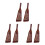 6 Pcs Wood Spatula With 24-Hole Filter For Non-Stick Cookware 4