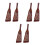 6 Pcs Wood Spatula With 24-Hole Filter For Non-Stick Cookware 7