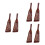 6 Pcs Wood Spatula With 24-Hole Filter For Non-Stick Cookware 6