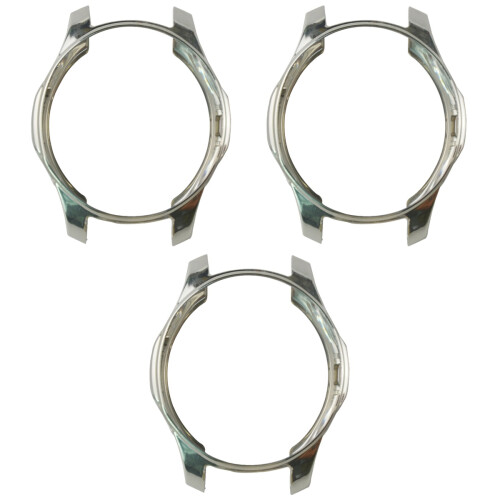3Pcs Silver Smart Watch Protective Cover for Gear S3 Durable Frame 2