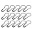 2000 Pcs Cucurbit Shape Safety Clothes For Fashion (Black) 1