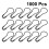 2000 Pcs Cucurbit Shape Safety Clothes For Fashion (Black) 8
