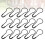 2000 Pcs Cucurbit Shape Safety Clothes For Fashion (Black) 9