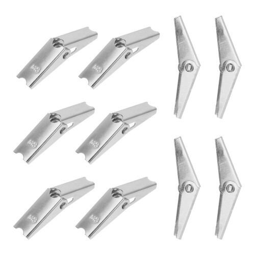 60 Pcs Toggle Bolt Wing Nut Heavy Duty Drywall Anchors (M8) 2