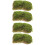4 Pcs Artificial Turf Fake Lawn Decor Diy Grass Supply 7