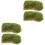 4 Pcs Artificial Turf Fake Lawn Decor Diy Grass Supply 5