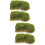 4 Pcs Artificial Turf Fake Lawn Decor Diy Grass Supply 9
