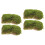 4 Pcs Artificial Turf Fake Lawn Decor Diy Grass Supply 6
