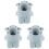 3Pcs Cartoon Nail Brush Holder Makeup Brush Storage Organizer 4