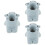 3Pcs Cartoon Nail Brush Holder Makeup Brush Storage Organizer 8