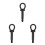 3Pcs Towing Eye Hook For Universal Front Bumper Heavy Duty Trailer Use 6