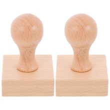 4 Pcs Handcrafted Wooden Blank Stamp For Diy Cards And Scrapbooking