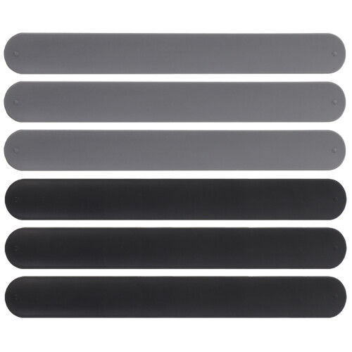 18 Pcs Silicone Wrapping Paper Organizer Bands With Metal Strips