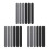 18 Pcs Silicone Wrapping Paper Organizer Bands With Metal Strips 5