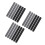 18 Pcs Silicone Wrapping Paper Organizer Bands With Metal Strips 10