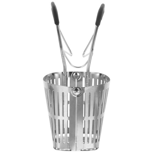 2Pcs Square Stainless Steel Mesh Pasta Strainer With Handle 1