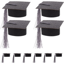 40 Pcs Mini Graduation Cap Goblet Cover For Doctoral Hats Wine Cup