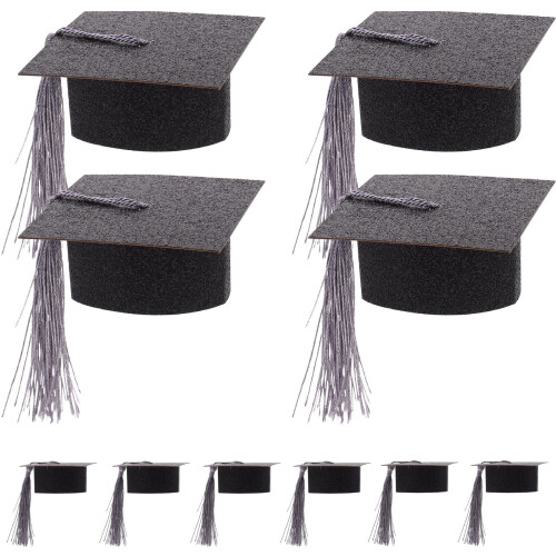 40 Pcs Mini Graduation Cap Goblet Cover For Doctoral Hats Wine Cup