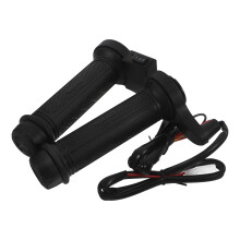 2Pcs 12V Motorcycle 22Mm Electric Heated Grips Handlebar Black