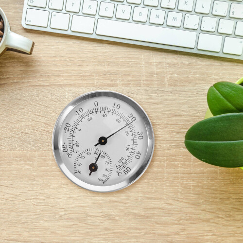 Thermometer Hygrometer Weißer Kunststoff Überwachung 2