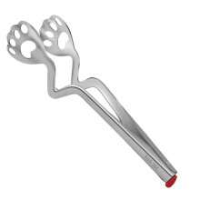 2Pcs Stainless Steel Food Tongs Anti-Slip Barbecue Clamp