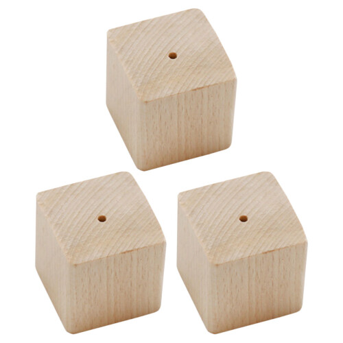 3Stk Dekoböden Holzdeko Mit Nägel (Holzfarben)
