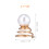 12 spiral-haarnadeln mit , wirbel-haarwickler, gold 2