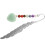 Bookmark With Crystal Pendant Plume Shape Reading Decor 6