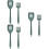 3 Sets Non-Stick Silicone Multi-Function Cooking Spatula 9