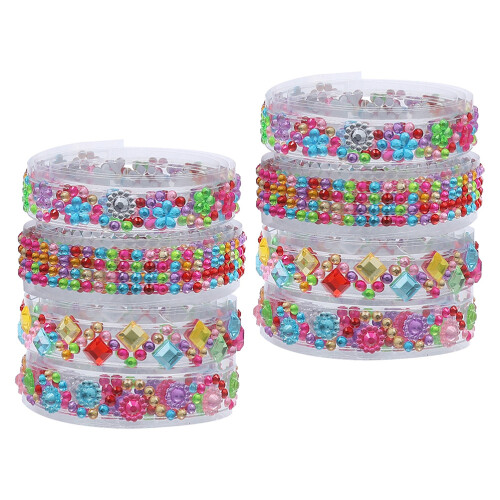 24 Rolls Shiny Rhinestone Self-Adhesive Tapes For Scrapbook 1