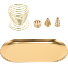 4 Sets Vintage Zen Style Portable Incense Tray For Outdoor Camping