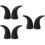 3 Pairs Motorcycle Horn Decor Headlamp Accessory 9