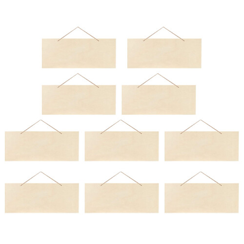 10 uds letrero madera sin terminar, blanca para manualidades