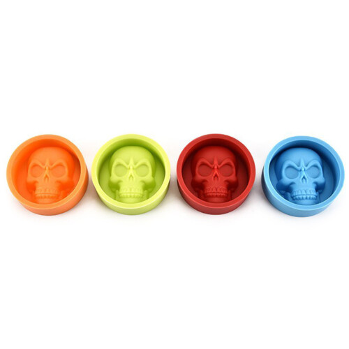 Food Grade Silicone Mini Baking Molds With Skull Pattern
