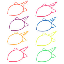 60 Pcs Plastic Unicorn Headbands For Costume And Role Play