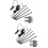 2Pcs Interior Strip Light With Remote Multicolor 9