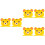 6 Pcs Bell Simulation Tiger Pattern Bike Horn With Button Battery 6