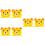 6 Pcs Bell Simulation Tiger Pattern Bike Horn With Button Battery 7