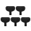 5Pcs Pram Headrest Support For Baby Stroller Detachable Neck Cushion 8