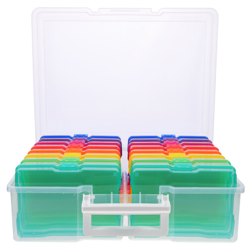 2 Sets Photo Storage Boxes Multi-Functional Card Organizers 1