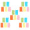 50 Pcs A6 Divider Set Colored Binders Index Cards Notepad School Stationery 1