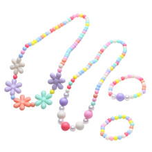 24 Pcs Children Necklace Bracelet Acrylic Dress Up Jewelry Party Favor