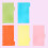50 Pcs A6 Divider Set Colored Binders Index Cards Notepad School Stationery 8