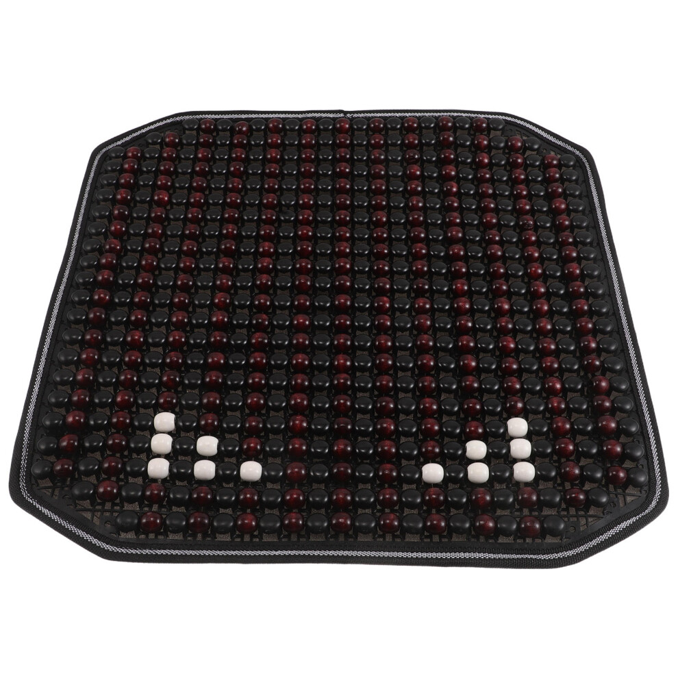 2Pcs Wooden Beaded Car Seat Cushion Breathable Anti Slip Comfort 031862918745