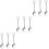 9 Pcs Spade Shaped Stainless Steel Coffee Stirrer For Home Bar 5