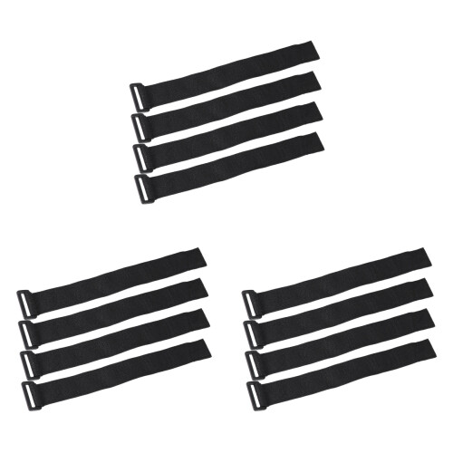12 Pcs Multifunctional Hook And Loop Tape Nylon Sticky Straps 1