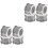 8 Pcs Shiny Splints Crystal Diamond Napkin Rings For Parties 5