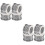8 Pcs Shiny Splints Crystal Diamond Napkin Rings For Parties 8